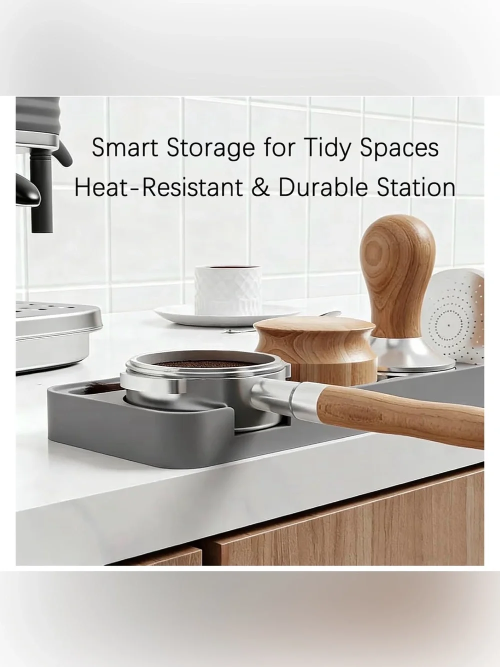 Espresso Tamping Station Base Coffee Mat Portafiller Holder